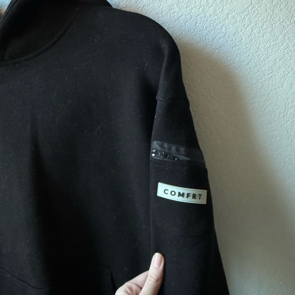Elegant Black Hoodie for Women - Picture 2 of 3